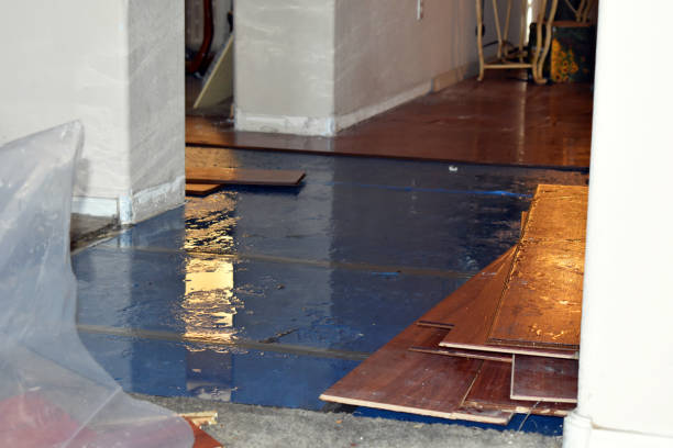Professional Burst Pipe Cleanup technician working in Kingman, KS